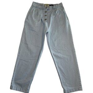 FRANK & OAK Atelier Light Blue Pinstripe Denim Jeans 27